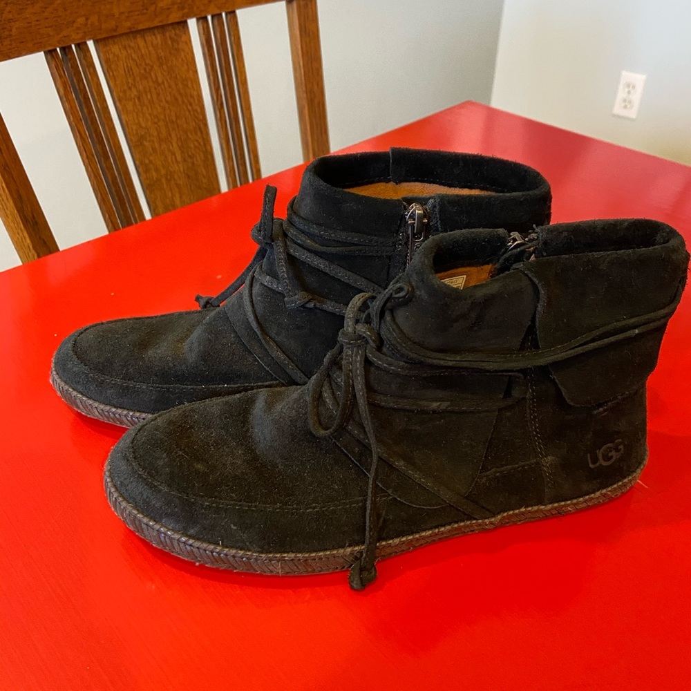 Ugg Reid lace up suede ankle boots 🥾